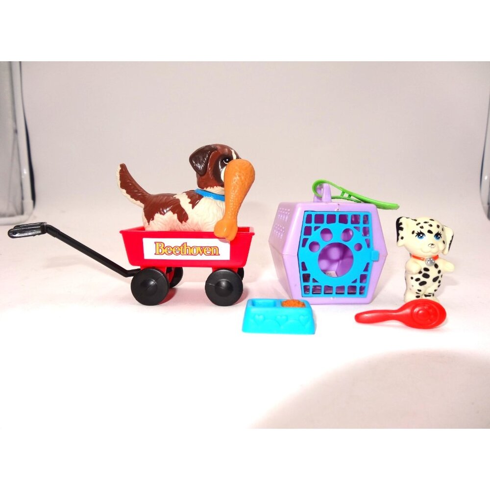Littlest Pet Shop LPS Happy Puppy Dalmatian Carrier Beethoven Wagon Chick Kenner